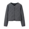 Chaqueta de Algodón para Mujer con Cuello Redondo, Estilo Europeo y Americano, Popular en Aliexpress, Exportación Transfronteriza, con Diamantes