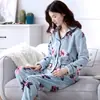 Pijama para Mujer Invierno Forrado de Felpa Engrosado Coral Fleece 2024 Nuevo Primavera y Otoño Franela Traje Cálido Ropa de Casa
