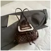 Mochila Casual Femenina de Alta Gama Estilo Coreano Girly, Modelo Nuevo 2025 con Piel Sintética y Lunares, Mochila Pequeña Versátil y a la Moda