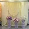 Fondo de Tela Elástica de Seda de Leche, Cortina de Gasa, Decoración de Cortina Transfronteriza, Tela Base para Bodas, Arreglo de Escena de Escenario