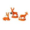 3 Três veados cervos veados multicoloridos Artesanato de Natal acessórios de presente Acessórios para joias DIY 4-6,3 cm