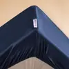 Sábana Bajera 100% Algodón de Fibra Larga Alta Densidad Alta Densidad Funda de Sábana Bajera Pieza Única 50s Doble Hilo Algodón Puro Cubre Cama para Mujeres Empaque en Caja de Regalo