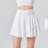 Nuevo Menta Mambo Antiexposición Falso Dos Piezas Plisado Deportivo Protector Solar Falda de Tenis de Cintura Alta Shorts de Fitness Yoga para Mujer