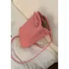 Bolso Rojo Sencillo para Mujer, Bolso Pequeño tipo Satchel, Nuevo 2025, Bolso Cubo Coreano de Moda, Bolso Sencillo de Hombro Cruzado Versátil