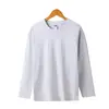 2024 Recto Nuevo Estilo Diseño Simple Estilo Manga Larga Estilo Primavera y Otoño Casual Todo Fósforo Cuello Redondo Deportivo Holgado Camiseta