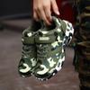 Sapatos para Meninos, Sapatos de Camuflagem de Verão, Tamanhos Médio e Grande para Crianças, Malha Respirável, Camuflagem, Leves, Sapatos para Treinamento Militar de Alunos do Ensino Fundamental, Tênis de Corrida para Crianças