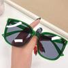 Gafas de Sol Grandes Famosas en Internet Marca V Montura Generosa Ultraligeras Calle Chica Guapa Explosiones Cómodas Color Belleza 9201