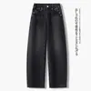Jeans de Moda de Pierna Ancha con Corte Curvo para Mujer, Novedad Otoño 2026, Cintura Alta, Adelgazantes y que Alargan la Figura, Pantalones Casuales de Pierna Recta