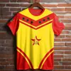 Bandera de Zimbabue y Emblema Nacional Patrón Impresión 3D Transfronterizo Nuevo Camiseta de Manga Corta para Hombre Venta Directa de Fábrica Suministro