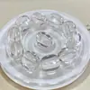 Cuentas Sueltas de Cristal Natural Frijoles de Gelatina de Cristal Blanco Cuentas Espaciadoras Accesorios para Joyería DIY Cuentas con Forma Especial Accesorios Venta Directa de Fábrica