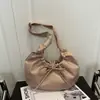 Bolsa de Nube Plisada Coreana de Nicho Estilo Ins Cruzada para Mujer, Bolsa Tote Coreana de Estilo Perezoso de Gran Capacidad Bolsa Dumpling