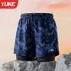 Cueca Boxeador Masculina para Natação, Respirável, Secagem Rápida, Tamanho Plus, Calça Anti-Exposição de Camada Dupla, Roupa de Banho, Bermuda de Natação Masculina, Bermuda para Banho em Fonte Termal Adulto