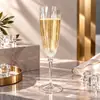 Copa de Vino Transparente de Plástico Duro de Alta Calidad para Champán, Licores Extranjeros, Vino Tinto, Cócteles, Venta Directa de Fábrica, Copa de Vino con Sensación de Alta Gama