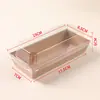 Caja de Empaque para Postres, Caja Personalizada para Repostería, Carne Deshebrada para Sándwich, Caja de Plástico y Papel Beckham Snow Mei Niang, Caja Transparente para Pastel de Mousse