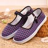 Primavera e Verão Novo Estilo Tendão De Carne De Fundo Grosso De Lã Palha Fivela De Lã Velha Feminina Sapatos De Algodão De Pequim Linha Artesanal De Lã Boca Rasa