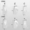Urinal Automático de Parede para Homens Cerâmica para Casa Urinal de Parede Urinol de Chão