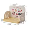 Plato de Cena para Mascotas, Mesa de Comedor para Gatos Antivuelco, Mesa de Comedor para Perros Pequeños y Medianos, Estante de Almacenamiento Ajustable, Mesa de Comedor para Mascotas