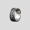 Anillo tailandés de plata con diseño de dragón para hombre, estilo vintage de alta gama, diseño original, anillo abierto ajustable