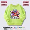 Roupas de matar lobisomem espacial, suéter de gola redonda para meninos, manga comprida, blusa de caçador de recompensas dupla face, roupas infantis de primavera e outono
