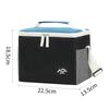 Bolsa de almuerzo con bloques de color catiónicos transfronteriza, Bolsa cuadrada de hielo simple y elegante, Bolso de mano portátil, Bolsa aislada para almuerzo de viaje