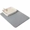 Alfombrilla para arenero de gato para evitar que la arena salga, suministros para gatos mascotas, alfombrilla filtrante de doble capa extragrande para caja de arena anti-salpicaduras, alfombrilla de control de arena