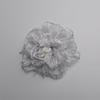 Borda queimada flor acessórios de vestuário vestuário fotografia de casamento decoração de saia feito à mão diy pequena flor presilha de cabelo adorno de cabeça sapatos flor