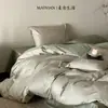 Juego de 4 Piezas de Satén Jacquard de Algodón de Fibra Larga de Alta Calidad Todo Algodón Funda Nórdica Sábana Ropa de Cama Algodón Puro Clase A 4