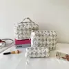 Nueva Bolsa de Cosméticos Estilo Coreano de Material de Burbujas con Gran Capacidad, Almacenamiento Acolchado, Portátil, Suave, Bolsa de Cosméticos de Mano
