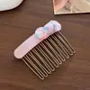 Pente de cabelo com laço de acetato, versátil e elegante, clipe lateral sem costura para franja, pente de inserção para cabelo da frente, grampo para cabelos soltos