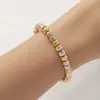 Pulsera Elegante de Perlas Transfronteriza Europea y Americana Nuevo Elegante Oro de 18K Nicho Diseño Único Estilo Ins Pulsera de Perlas Sandía