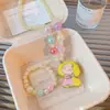 Acessórios Infantis Meninas Desenho Animado Princesa Conjunto de Colar e Pulseira com Contas Colar com Pingente de Menina Acessórios de Joias para Bebê