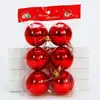 Adorno Navideño de Espumillón Grueso Encriptado de 5 Capas Colgante Decorativo Bola Brillante Electrochapada Decoración de 6 cm