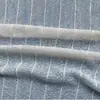 Tejido de malla jacquard elástico texturizado de poliéster-spandex, malla tejida texturizada semitransparente, tejido especial para camisetas básicas y cubiertas