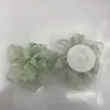 Versión Coreana Organza Flor Hecha a Mano Flor de Borde Quemado Accesorios DIY Sombrero Pequeño Fresco Adorno para la Cabeza Accesorios para Ropa Materiales