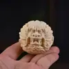 Novedad Tuya Sándalo Dorado Bola Pixiu Pieza de Mano Portátil Juego Literario Artesanía de Madera Juego Literario
