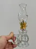 Lámpara de queroseno, Lámpara de mantequilla, Lámpara de celebración de bodas, Lámpara de mantequilla retro nostálgica, Lámpara de aceite de vidrio antigua, Mecha gratis