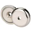 Imán de neodimio-hierro-boro tipo copa avellanada imán de copa fuerte soporte magnético anti-colisión imán de anillo para rescate en aguas profundas portabrocas magnético fuerte