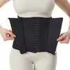 Cinto Modelador de Cintura Selante Roupas Modeladoras Zíper 9-Barbatanas Fivela Fitness Yoga Abdômen Tonificação Esportes Cinto de Plástico Cinto para Tonificar a Barriga