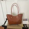 Bolsa Tote Casual Grande Capacidade Estilo Coreano Europeu e Americano 2026 Texturizada Nova para Trabalho Feminina Elegante Ombro Único de Mão