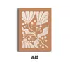 Pintura Decorativa de Plantas y Flores Estilo Morandi Retro Transfronteriza Hotel Dormitorio Habitación Estilo Bohemio Pintura Colgante de Gama Alta
