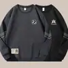 Moletom Sorona Popular Novo Primavera e Outono 2025 para Homens, Engrossado, Sem Capuz, Inverno, Manga Longa, Gola Redonda, Tamanho Grande, Leve, para Uso ao Ar Livre