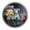 Caja de embalaje de PVC punto regalo de cumpleaños muñeco de peluche caja a prueba de polvo caja transparente impresión a color caja de plástico PET