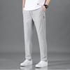 Calça Casual de Seda Gelada Estilo Coreano 2026 para Homens, Versão Fina de Verão, Adequada para o Trabalho, Calça Esportiva Respirável Tendência de Perna Reta Solta