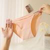 Calcinha sem costura feminina uma peça gelo seda sexy oco cinto fino cinto baixo cintura elástica de secagem rápida pele amigável calcinhas respiráveis