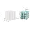 Molde de Silicona Cubo 3D de 6 Enlaces 15 Enlaces Molde para Hornear Pasteles Molde Esférico para Mousse Gelatina de Grado Alimenticio Antiadherente