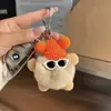 Imitación Piel de Conejo Rex Pequeño Elfo Bola de Carbón Llavero Colgante para Coche Ins Celebridad de Internet Lindo Amuleto de Peluche para Bolso