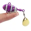 Señuelo Cuchara Vibratoria de Hierro Fundido para Lanzamiento a Larga Distancia, Micro Señuelo Remolino Pequeño, Spinnerbait Multiusos de Agua Dulce para Lobina y Trucha