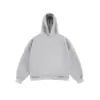 Moletom cinza estilo retro americano cleanfit transfronteiriço para homens, moletom grosso e pesado da moda para outono e inverno, jaqueta para casal