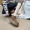 Botas de Nieve Gruesas con Plataforma, que Aumentan la Altura, con Felpa Adicional, Cálidas, Engrosadas, para Mujer, Novedad Invierno 2026, para Personas Bajas, Botines Cortos tipo Birkenstock, Botas de Algodón