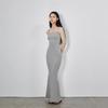 Vestido Spicy Girl Estilo Americano en Liquidación, Vestido de Tirantes Finos para Mujer, Pura Deseo Cita Sexy Ajustado al Cuerpo Ceñido a la Cintura Ultralargo